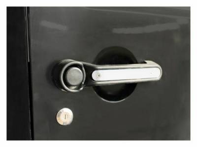 Steinjager - Steinjager Outer Door Handle Trim-Cloud White 3pc. Kit for Jeep JK J0044805