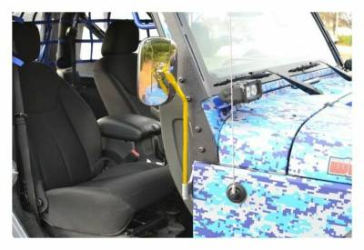 Steinjager - Steinjager Value Door Hinge Side Mirror Kit-Lemon Peel for Jeep JK J0043533
