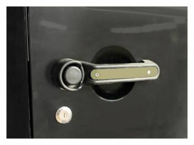 Steinjager - Steinjager Outer Door Handle Trim-Mil. Beige 3pc. Kit for Jeep JK J0044801