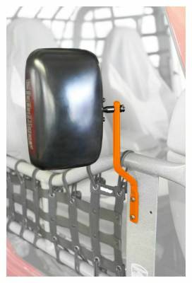 Steinjager - Steinjager Tube Door Side Mirror Kit-Orange for Jeep Scrambler J0045576