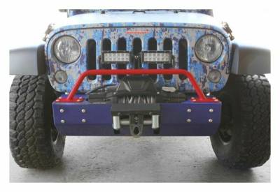 Steinjager - Steinjager Front Bumper Light Bar Bracket Red Baron for Wrangler JK J0045690