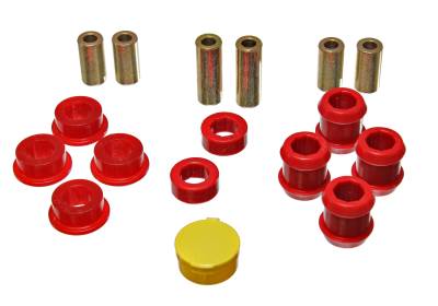 Energy Suspension - Energy Suspension 16.3103R Control Arm Bushing Set Front Polyurethane Red