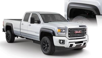 Bushwacker - Bushwacker Extend-a-Fender Front/Rear Fender Flares Black GMC Sierra 40966-02
