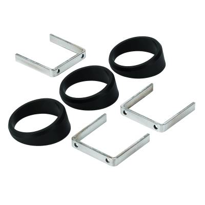 AutoMeter - AutoMeter 2234 Angle Rings 3Pc Mounts Gauges Black 2-1/16"