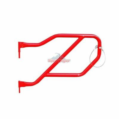 Steinjager - Steinjager Rear Tubular Trail Doors Red Baron for Wrangler JL 4DR J0048326