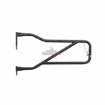 Steinjager - Steinjager Front Tubular Trail Doors-Texturized Black for Wrangler JL J0048316