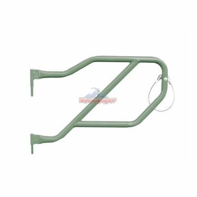 Steinjager - Steinjager Rear Tubular Trail Doors-Locas Green for Wrangler JL 4DR J0048332