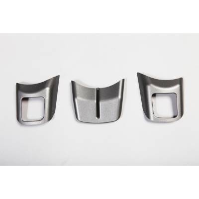 Rugged Ridge - Rugged Ridge Steering Wheel Trim Kit-Charcoal 11157.12