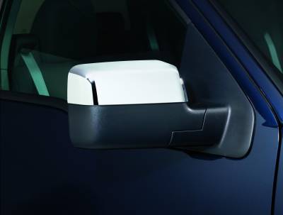 Auto Ventshade AVS - Auto VentShade 687661 Upper Half Mirror Covers Chrome for 04-08 Ford F150