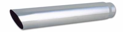 Vibrant Performance - Vibrant 1557 4" Round Stainless Steel Tip Angle Cut 3" Inlet 20" Long