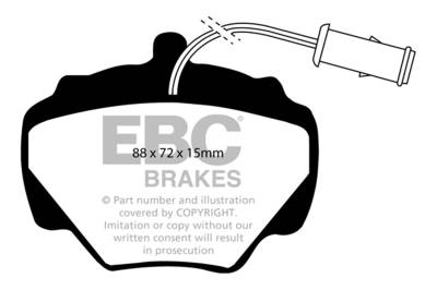 EBC Brakes - EBC Brakes DP6663 6000 Series Greenstuff Truck/SUV Brakes Disc Pads