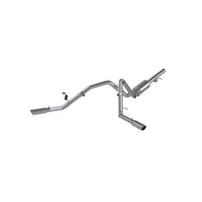 MBRP Exhaust - MBRP Exhaust S5056AL AL 3" Cat-Back 2.5" Dual Side Exit 09-13 Silver/Sierra 1500