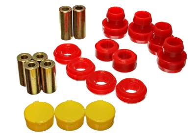 Energy Suspension - Energy Suspension 16.3119R Control Arm Bushing Set Front Polyurethane Red
