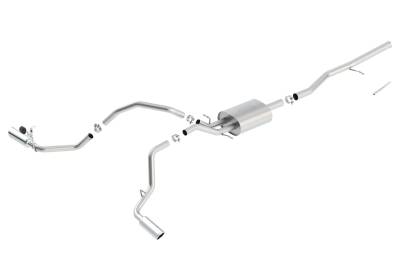 Borla - Borla 140549 Cat-Back Exhaust Truck Split Side Exit for 14-19 Sra/Silv 1500 5.3L