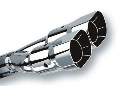 Borla - Borla Exhaust 20233 Univ 14" Long Tip 2.5" In x 2.88" x 3.38" Dual Square Out