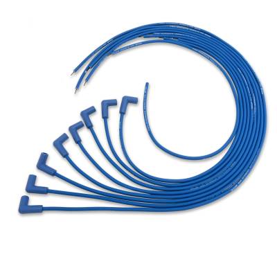 Taylor Cable - Taylor Cable 60651 8mm High Energy Spark Plug Wire Set 90-DEG Blue Universal