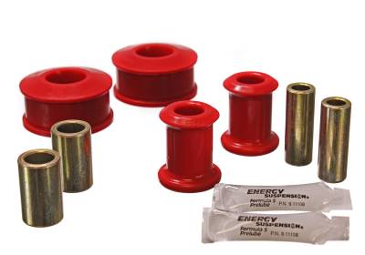 Energy Suspension - Energy Suspension 15.3113R Control Arm Bushing Set Front Polyurethane Red