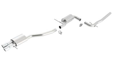 Borla - Borla 140397 S-Type Cat-Back Exhaust Dual Left Rear Exit for 06-10 VW Jetta 2.5L