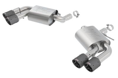 Borla - Borla 11921CF ATAK Axle-Back Exhaust Dual Split RR Exit for 16-24 Camaro SS 6.2