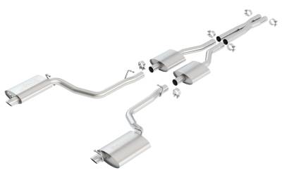 Borla - Borla 140443 S-Type Cat-Back Exhaust Single Split RR Exit for 11-14 Charger R/T