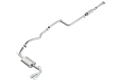 Borla - Borla 140400 Touring Cat-Back Exhaust Dual Right Rear Exit 12-18 Ford Focus 2.0L