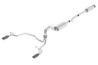 Borla - Borla 140615BC S-Type Cat-Back Exhaust Single Split Rear Exit 15-20 F150 2.7/3.5