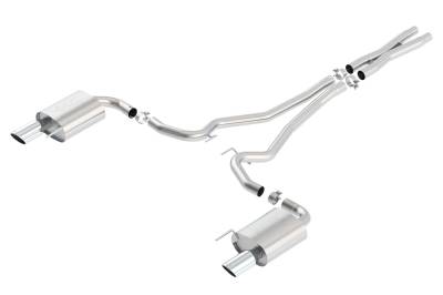 Borla - Borla 140591 ATAK Cat-Back Exhaust One Split Rear Exit 15-17 Mustang GT 5.0L