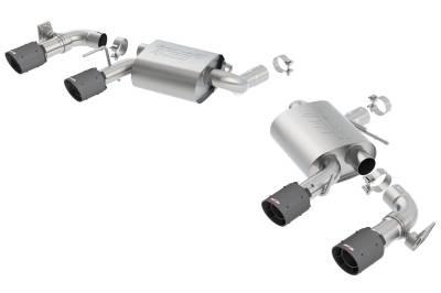 Borla - Borla 11924CFBA S-Type Axle-Back Exhaust Dual Split RR Exit for 16-24 Camaro SS