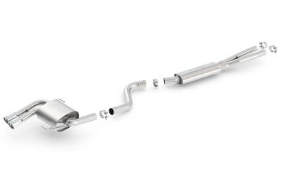 Borla - Borla 140505 Touring Cat-Back Exhaust Dual Left Rear Exit for 06-11 BMW 328i 3.0