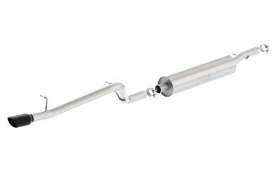 Borla - Borla 140479BC S-Type Cat-Back Exhaust Single Left Rear Exit for 12-18 Wrangler