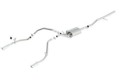Borla - Borla 140540 ATAK Cat-Back Exhaust Single Split Rear Exit for 14-19 Sra/Sil 1500