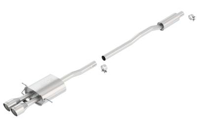 Borla - Borla 140517 S-Type Cat-Back Exhaust Dual Center RR Exit for 07-13 Mini Cooper S
