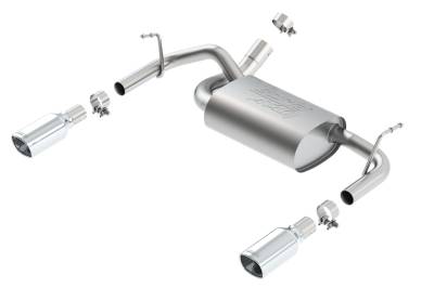 Borla - Borla 11860 ATAK Axle-Back Exhaust Truck Single Split RR Exit 12-18 Wrangler 3.6