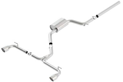 Borla - Borla 140597 S-Type Cat-Back Exhaust Single Split Rear Exit for 15-17 VW GTI 2.0