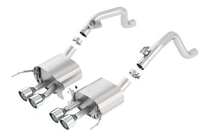 Borla - Borla 11881 ATAK Axle-Back Exhaust Quad Center Rear Exit for 14-19 Corvette 6.2