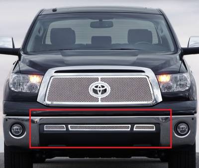 APS - APS Wire Mesh Bumper Grille Polish for 10-13 Toyota Tundra GR20GFG19T