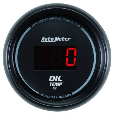 AutoMeter - AutoMeter 6348 Sport-Comp Oil Temperature Gauge 0-340-DEG F 2-1/16"