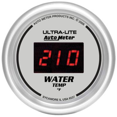 AutoMeter - AutoMeter 6537 Ultra-Lite Water Temperature Gauge 0-340°F 2-1/16"