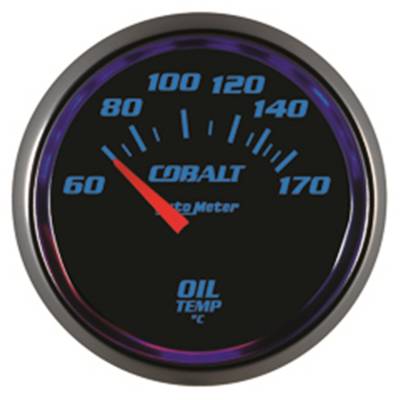 AutoMeter - AutoMeter 6148-M Electric Cobalt Oil Temperature Gauge 60-170 -DEG C 2-1/16"