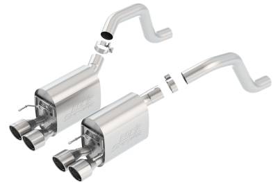 Borla - Borla 11917 S-Type II Axle-Back Exhaust Dual Split Rear Exit for 06-13 Corvette