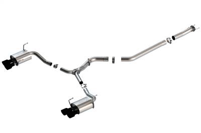 Borla - Borla 140595CB S-Type Cat-Back Exhaust Dual Rear Exit for 15-21 WRX 2.0/2.5L