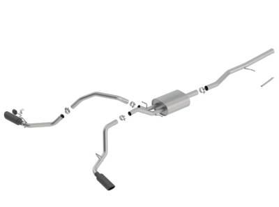 Borla - Borla 140549BC ATAK Cat-Back Exhaust Split Side Exit for 14-19 Sra/Silv 1500 5.3
