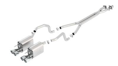 Borla - Borla 140414 ATAK Cat-Back Exhaust Dual Split Rear Exit for 09-11 Corvette 6.2L