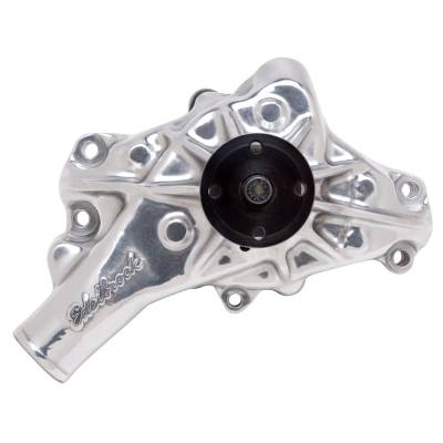 Edelbrock - Edelbrock 8891 Water Pump for Small-Block Chevy Reverse Polished Finish Long