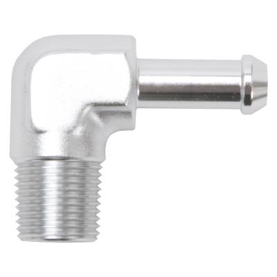 Edelbrock - Edelbrock 8168 Heater Hose End Fitting 90 w/3/8" NPT & 3/8" Barb