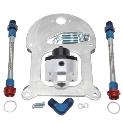 Edelbrock - Edelbrock 8192 Fuel Pressure Regulator Single Regulator Dual Outlet Std-Flange
