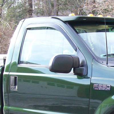 EGR - EGR 563411 Front In-Channel Window Visors Black 99-16 Super Duty