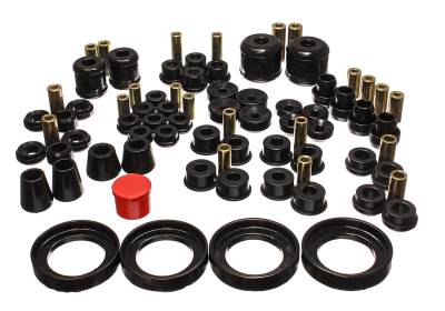 Energy Suspension - Energy Suspension 16.18113G Master Bushing Kit Black for 90-93 Acura Integra