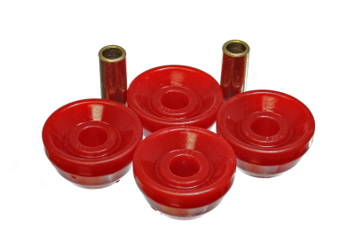Energy Suspension - Energy Suspension 16.7104R Strut Rod Bushing Set Polyurethane Red