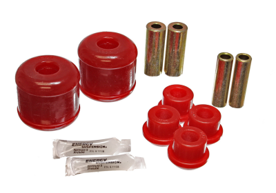 Energy Suspension - Energy Suspension 16.7105R Trailing Arm Bushing Set Rear Polyurethane Red